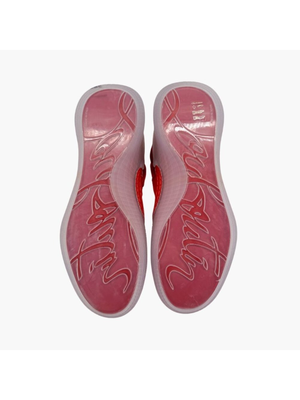 Louboutin Arpoador Drawstring Sock Sneaker Red Suede Size 40 US 10 Women Low Top - Picture 12 of 15